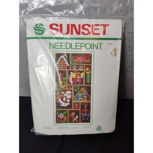 Vintage Sunset Needlepoint #6079 "Yuletide Treasures" Kit